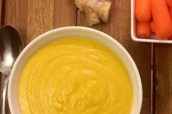 CARROT GINGER COCONUT SOUP