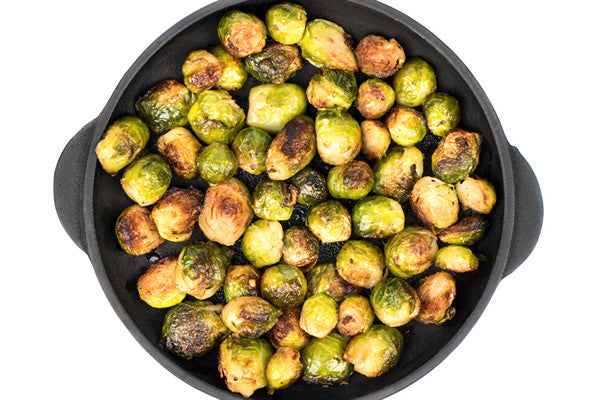 GARLIC LEMON ROASTED BRUSSELS SPROUTS