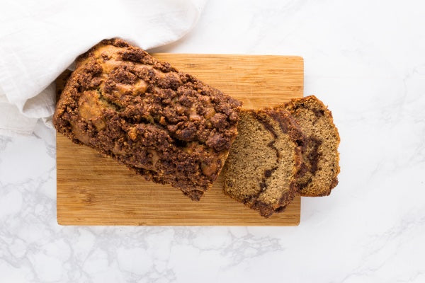 CINNAMON WALNUT BANANA BREAD