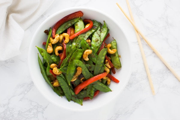 CASHEW & SNOW PEA STIR FRY