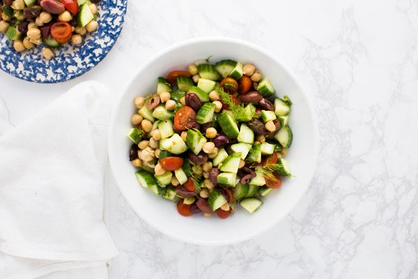 MEDITERRANEAN CUCUMBER & CHICKPEA SALAD