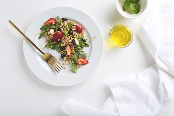 ARUGULA, ALMOND & FARRO SALAD