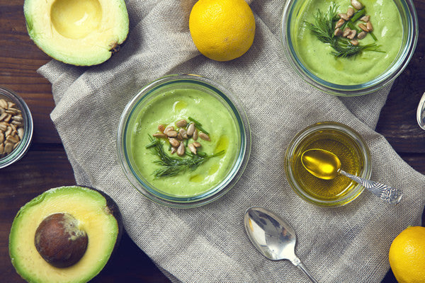 CHILLED CUCUMBER AVOCADO SOUP